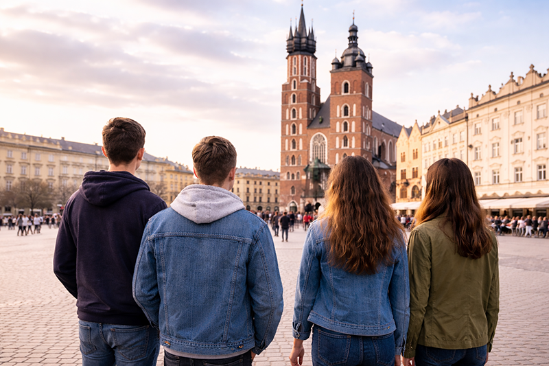 Krakow Berlin med fly
