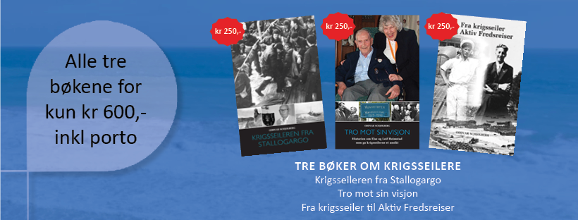 Tre krigsseilerbøker til salgs Tre krigsseilerbøker til salgs