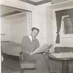 Gunnar Knudsen i lugaren Gunnar Knudsen på lugaren