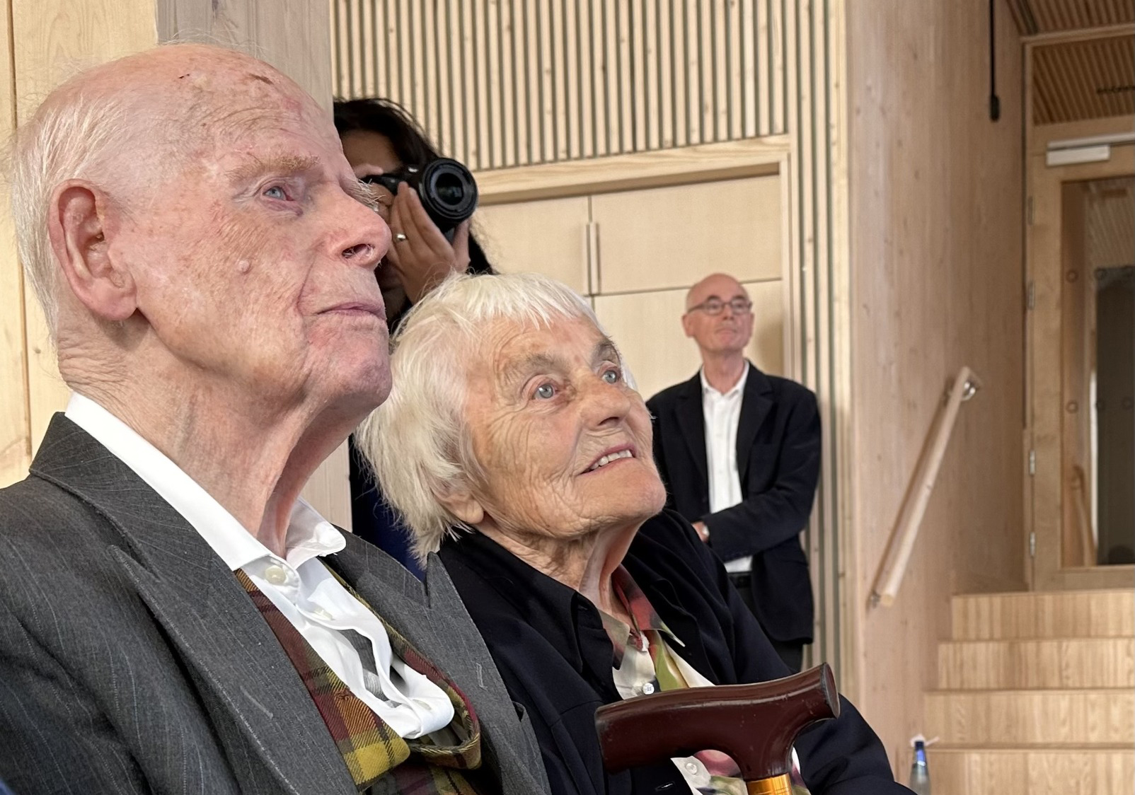 Bernt H. Lund sammen med sin kone Ebba Lund
