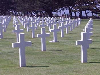 Den amerikanske kirkegården i Normandie Den armerikanske kirkegården i Normandie
